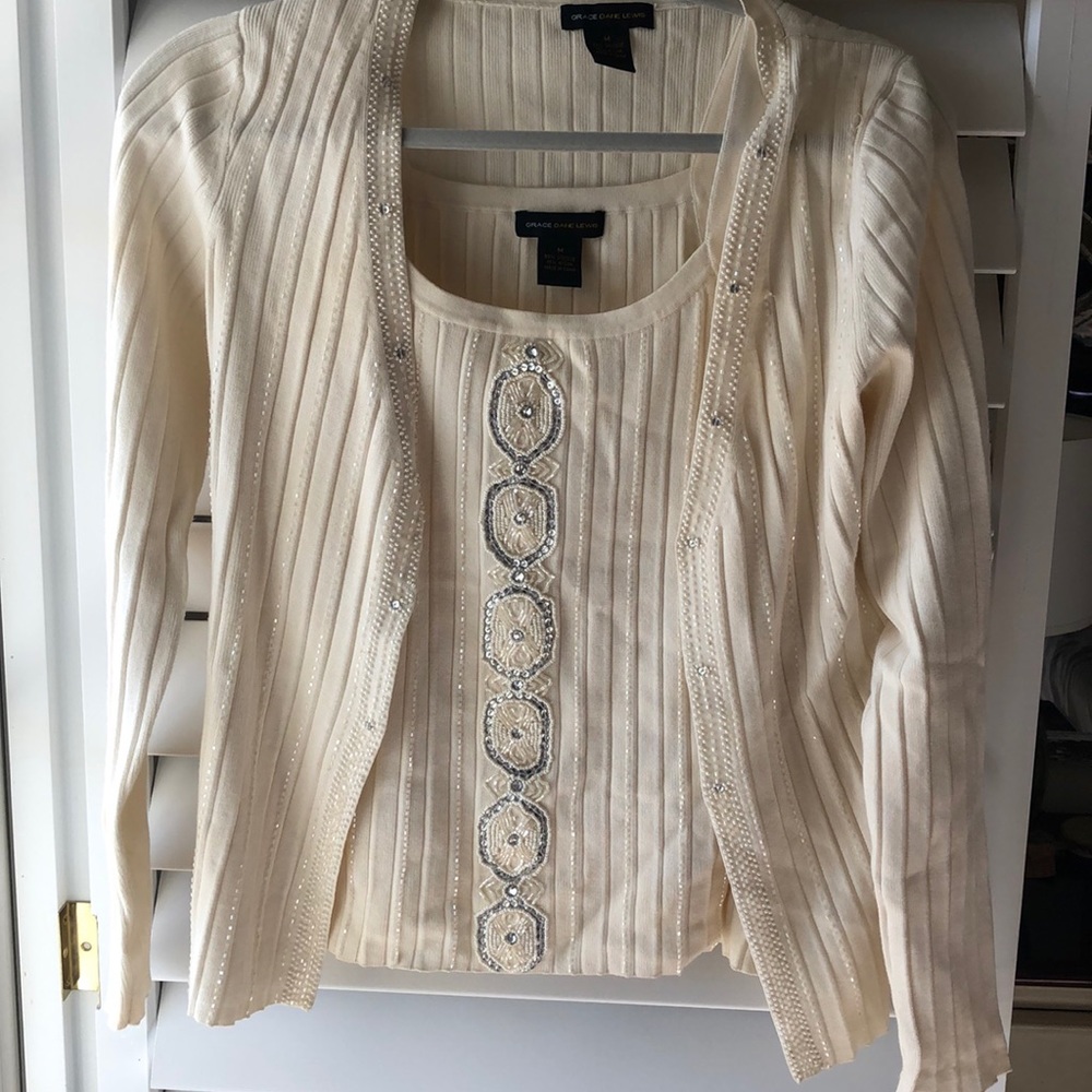 Grace Dane Lewis Tank and Sweater Set